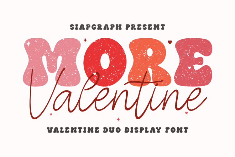 Preview of More Valentine Font
