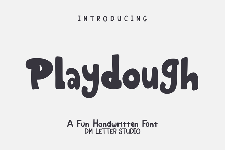 Preview of Playdough Font