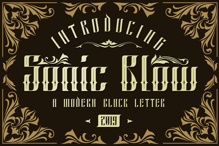 Sonic Blow Inline Alt Font