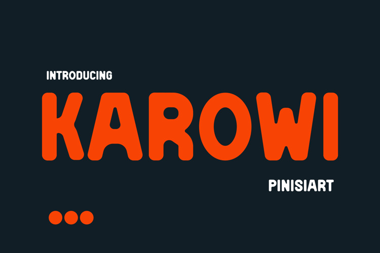 Preview of KAROWI Font