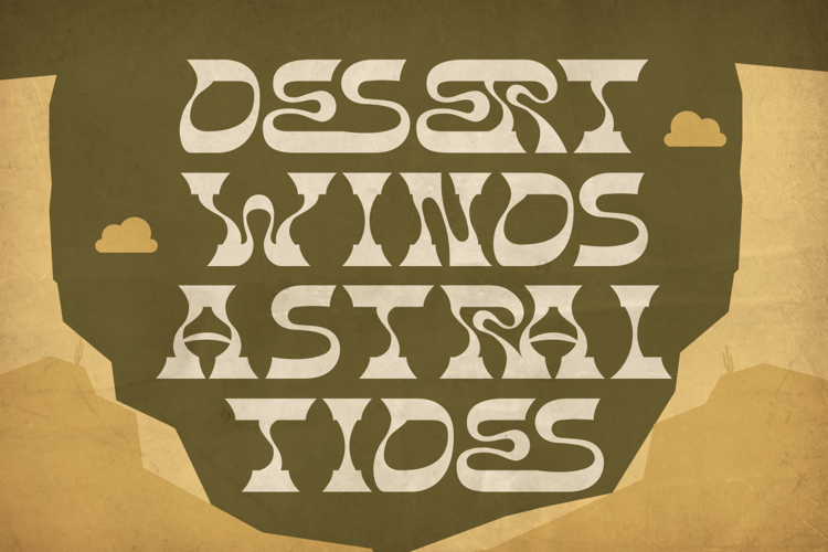 Preview of Cosmic Canyon Font