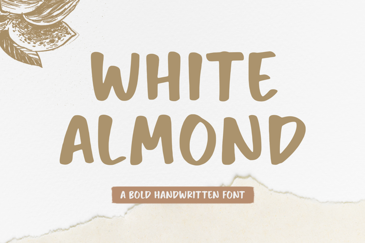 White Almond Font
