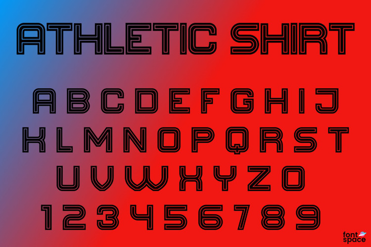 Athletic Shirt Font