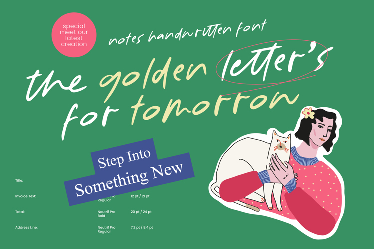 Preview of Golden Tomorrow Font