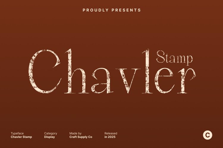 Preview of Chavler Stamp Font