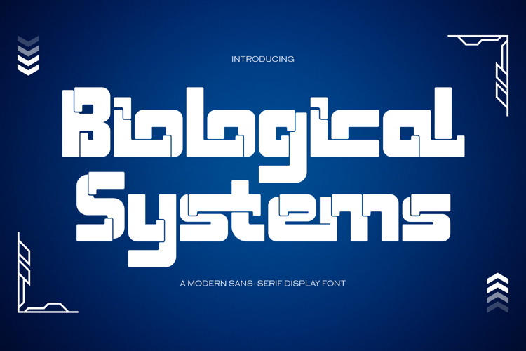 Preview of Biological Systems Font