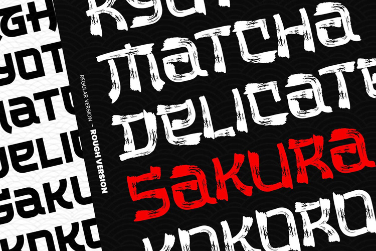 Preview of The Last Shuriken Rough Font
