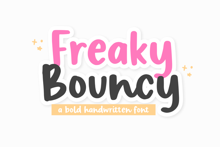 Freaky Bouncy Font