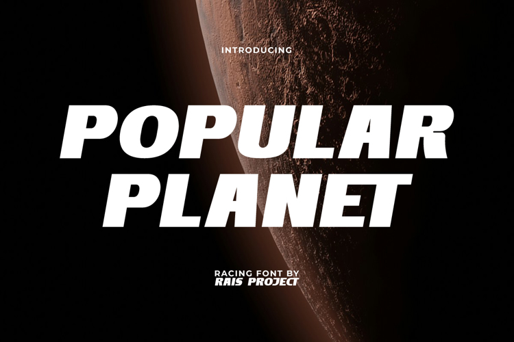 Popular Planet Font