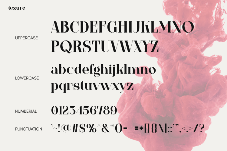 Preview of Tezure Font