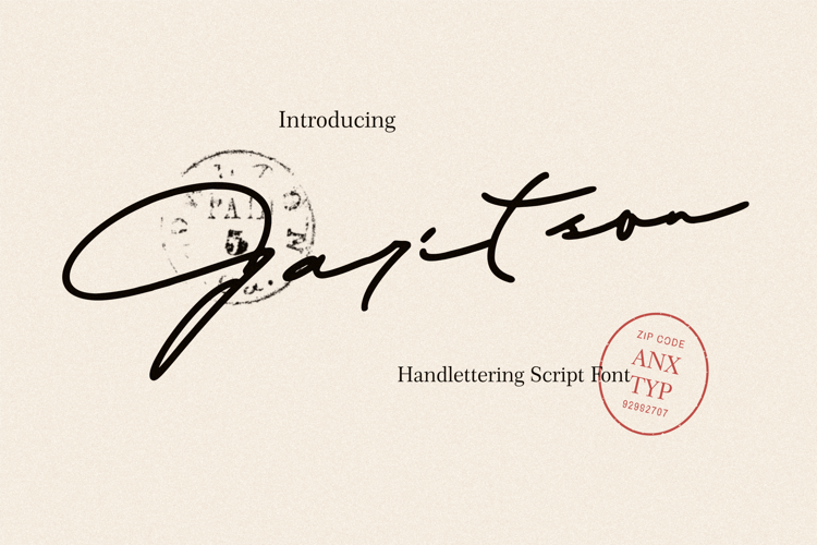 Preview of Garitson Font