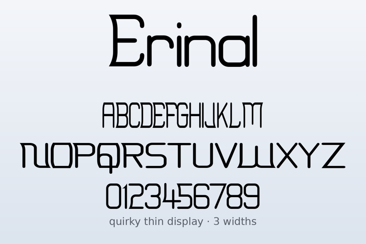 Preview of Erinal Font