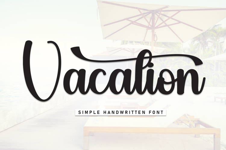 Preview of Vacation Font