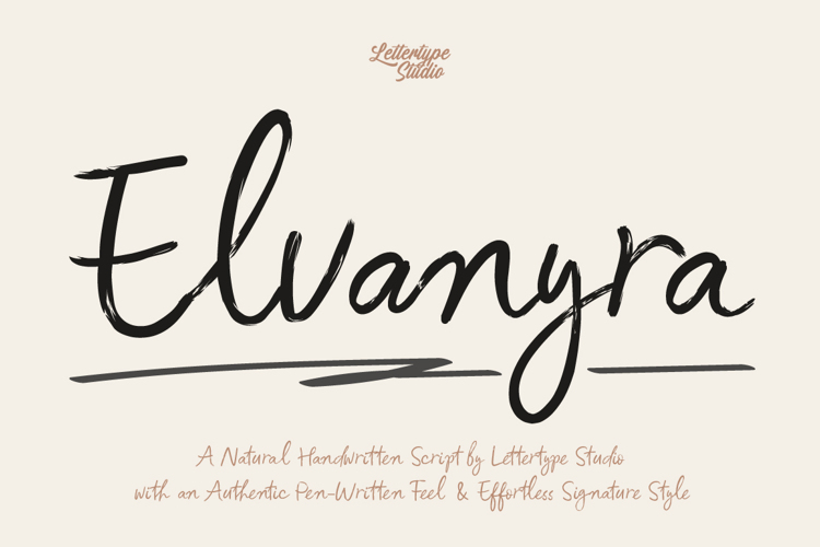 Preview of Elvanyra Font