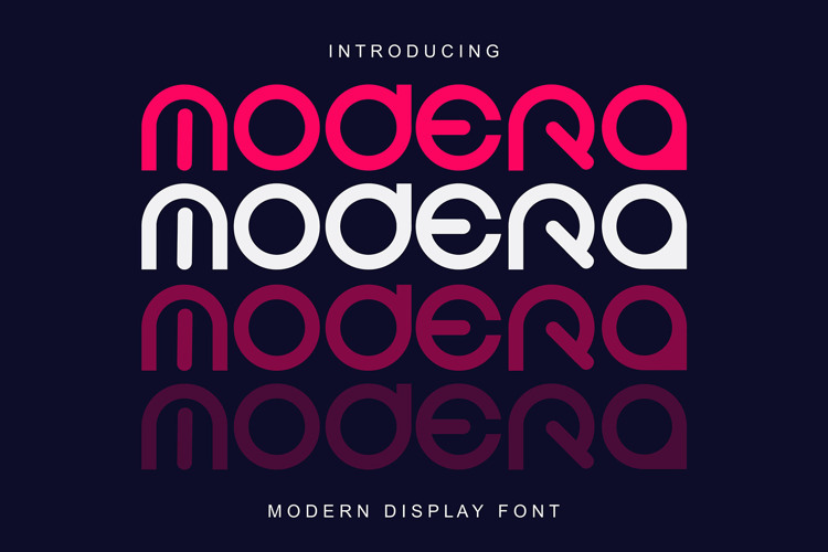 Preview of Modera Font