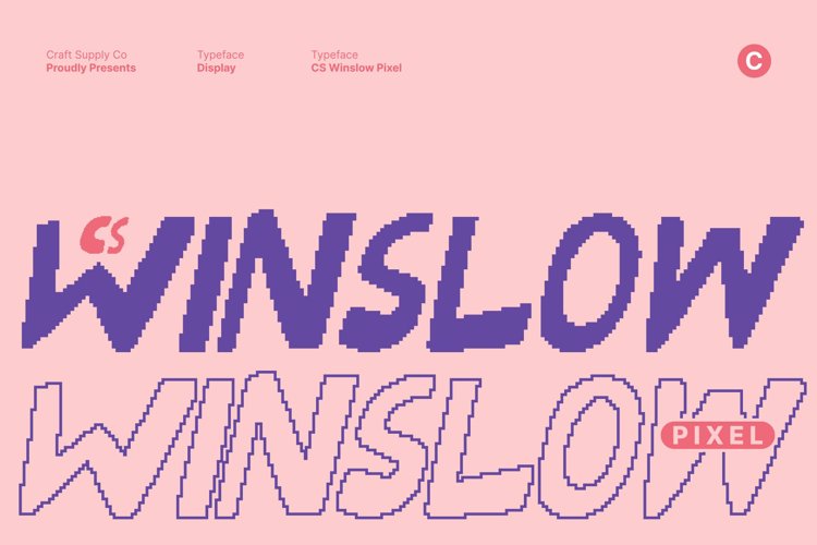 Preview of CS Winslow Pixel Font
