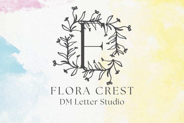 Preview of Flora Crest Monogram Font