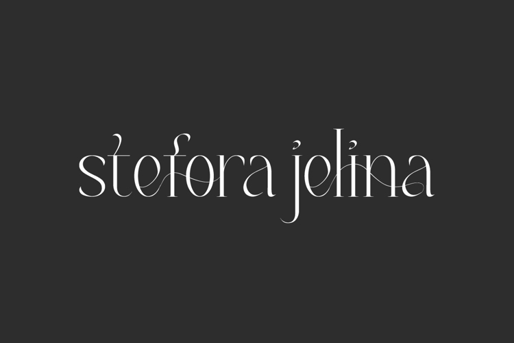 Preview of Stefora Jelina Font