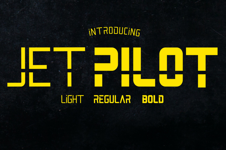 Jet Pilot Font