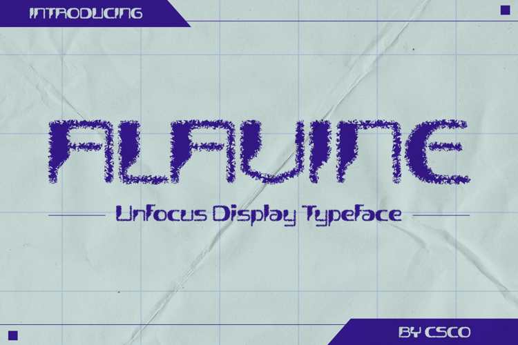 Alavine Unfocus Font