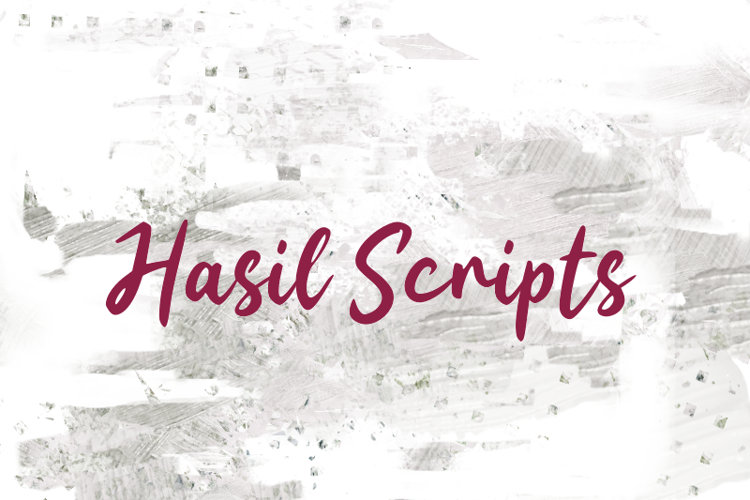 h Hasil Scripts Font
