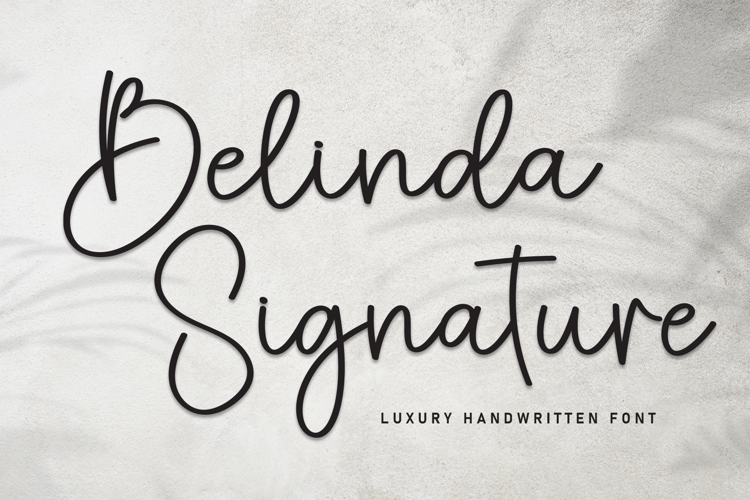 Preview of Belinda Signature Font
