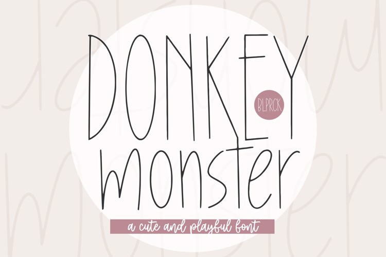 Donkey Monster Font