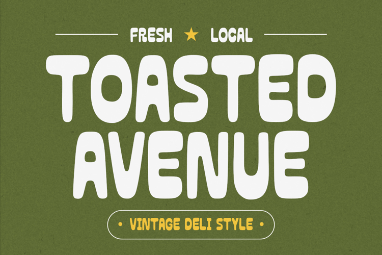 Preview of Toasted Avenue Font