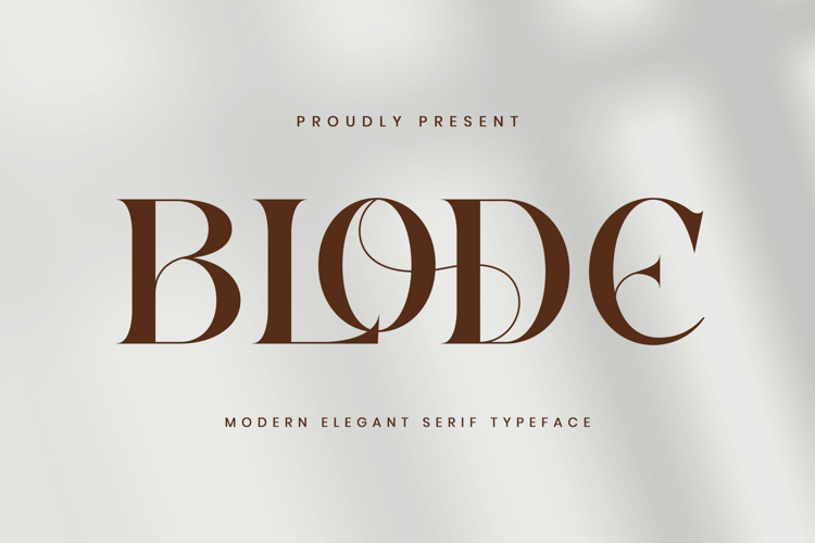 Preview of Blode Font