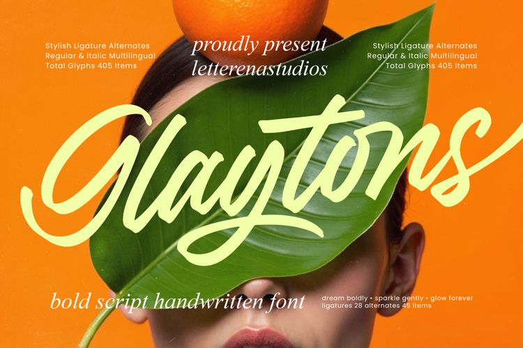 Preview of Glaytons Font