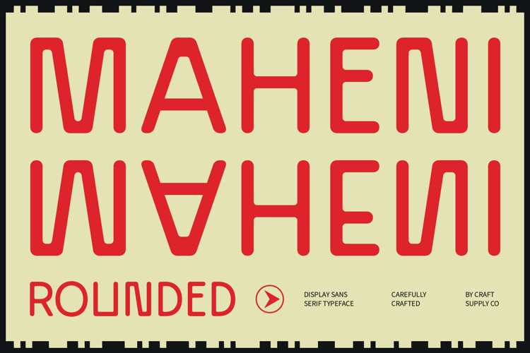 Maheni Rounded Font