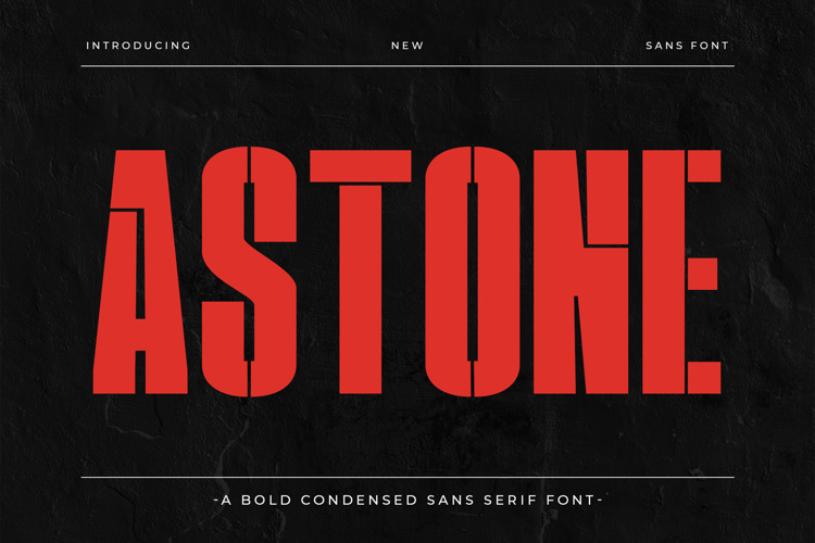 Preview of Astone Font