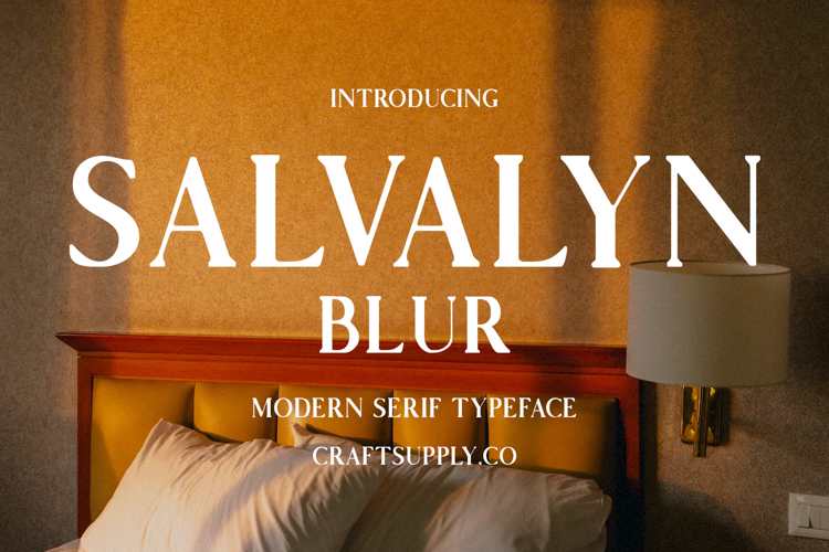 Salvalyn Blur Font