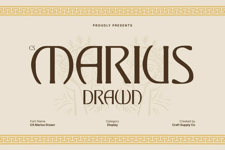 Preview of CS Marius Drawn Font