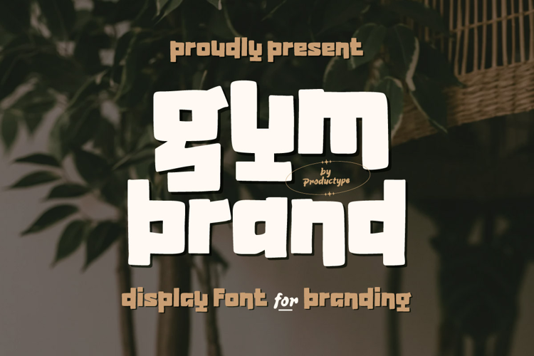 Gymbrand trial Font