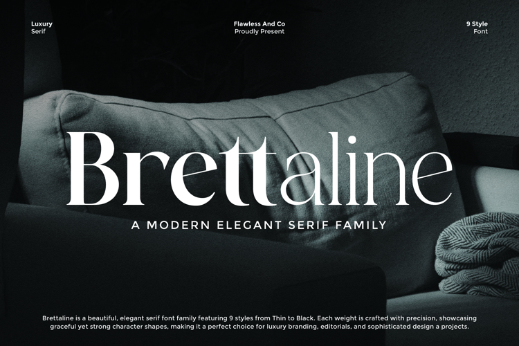 Preview of BRETTALINE Font