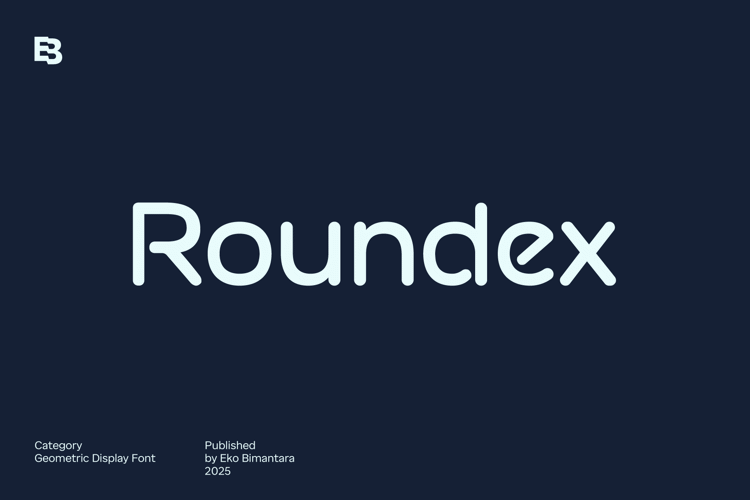 Preview of Roundex Font