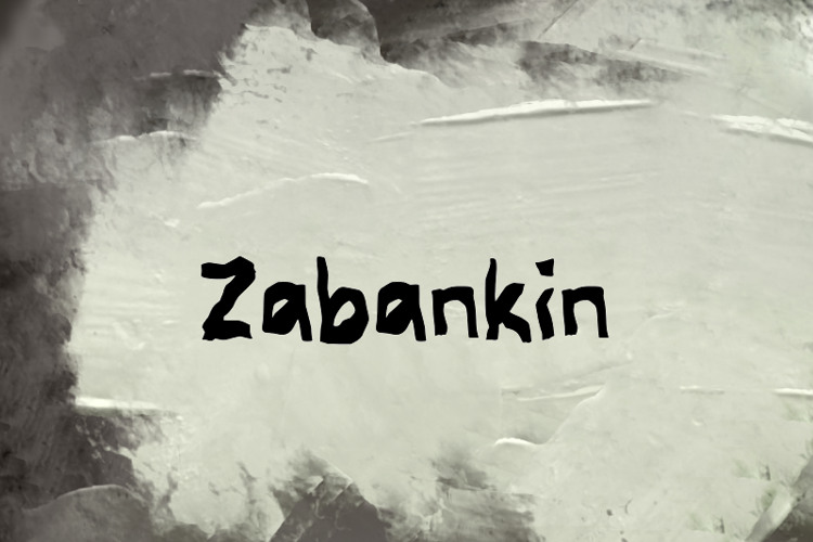 Preview of z  Zabankin Font