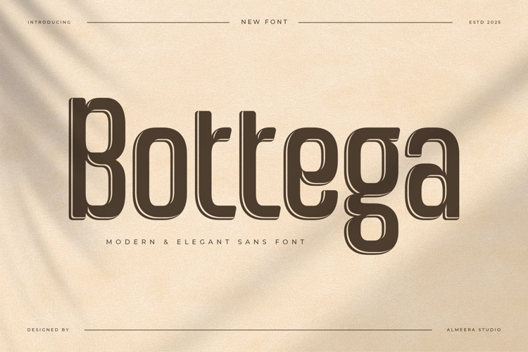 Preview of Bottega Font