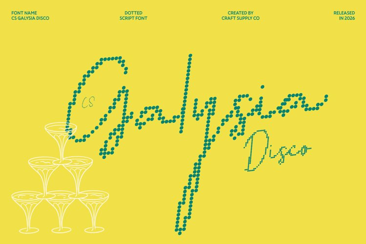 Preview of CS Galysia Disco Font