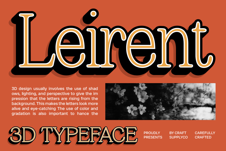 Leirent 3D Font