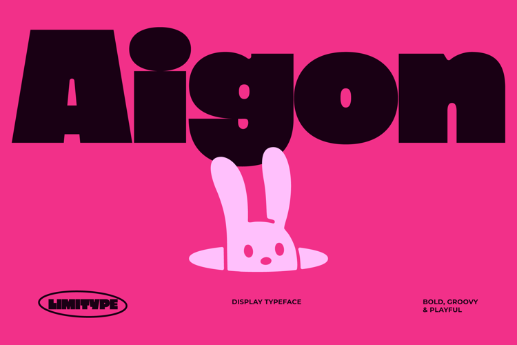 Preview of Aigon - Bold Display Font