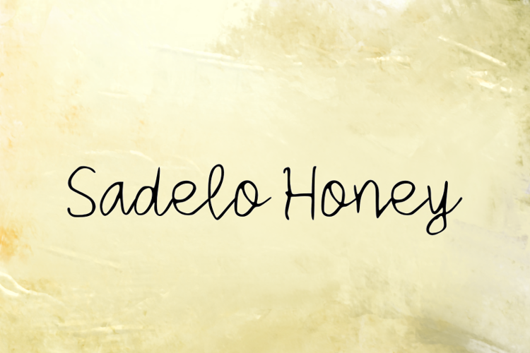 s Sadelo Honey Font