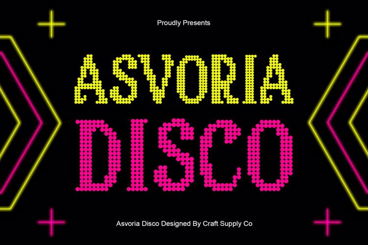 Asvoria Disco Font