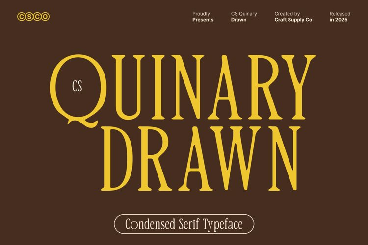 Preview of CS Quinary Drawn Font