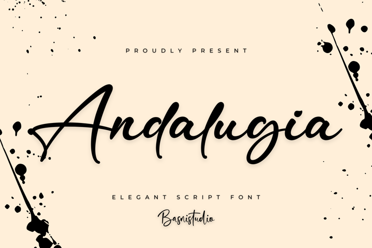 Preview of Andalugia Font