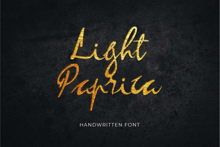 Preview of Light Paprica Flowy Signature Font