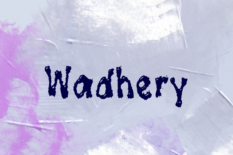 w Wadhery Font