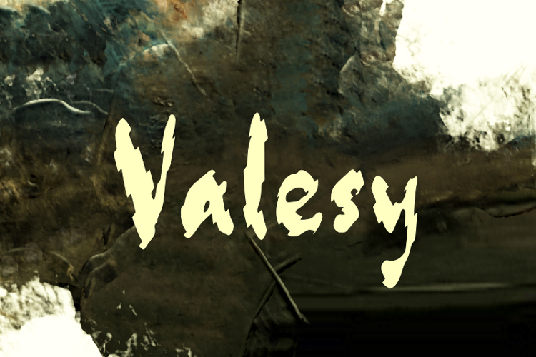 Preview of v Valesy Font