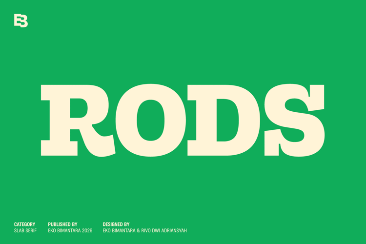 Preview of Rods Font